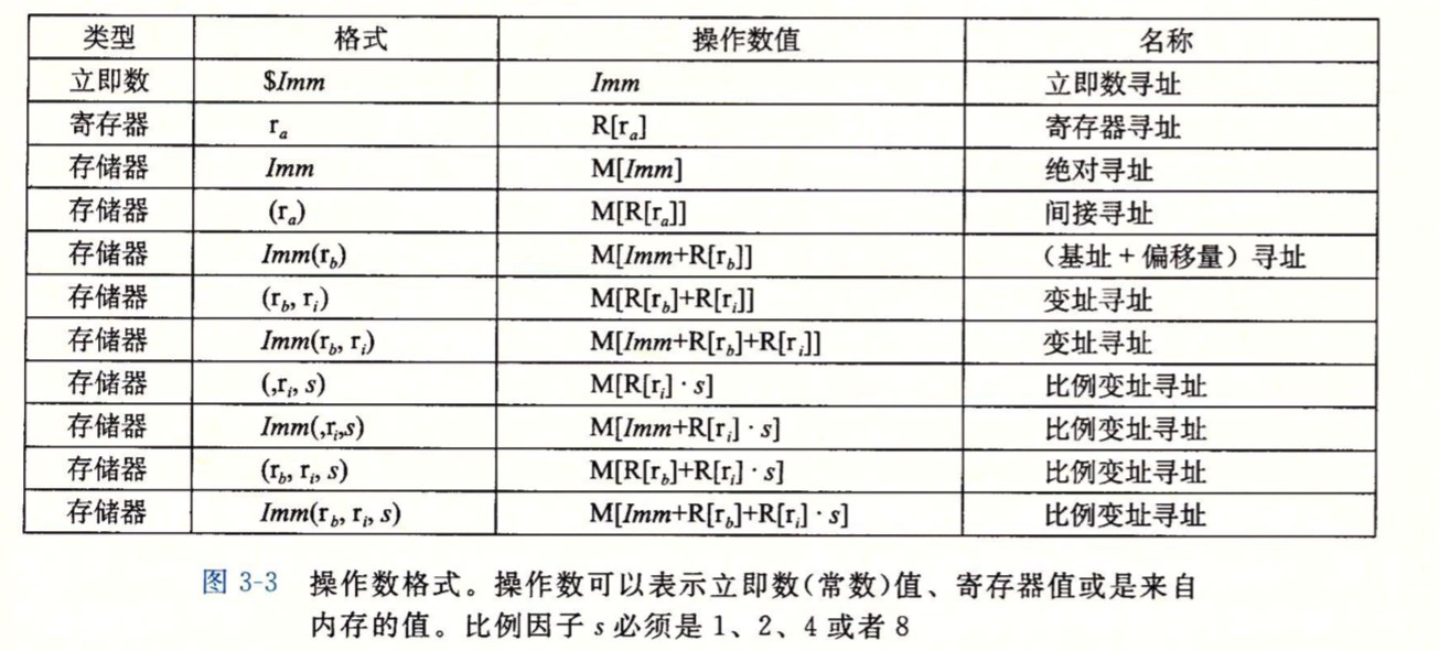 操作数格式